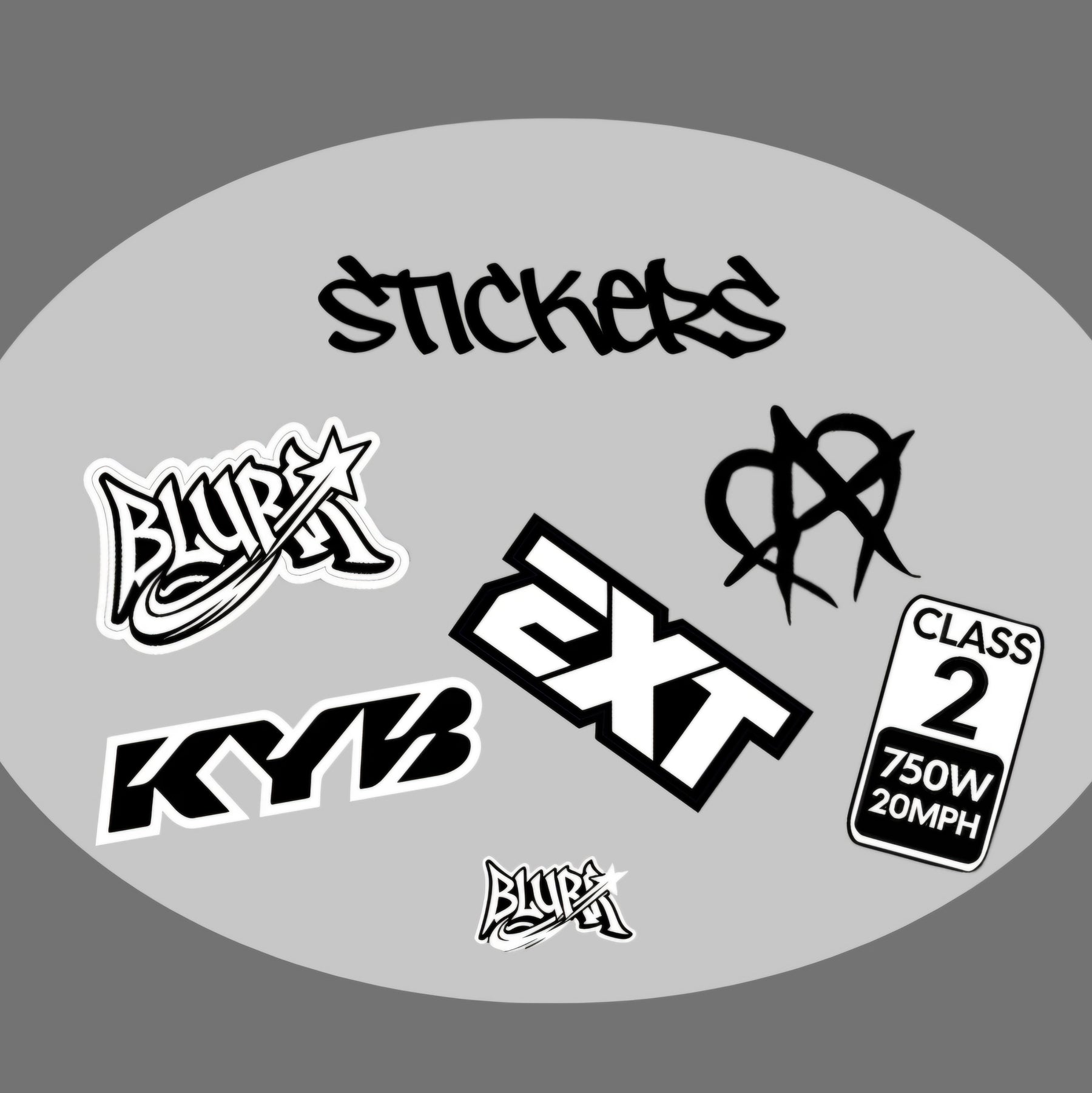 Blurr Moto sticker packs